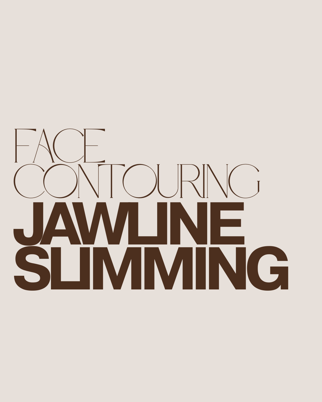 Face Contouring — Jawline Slimming
